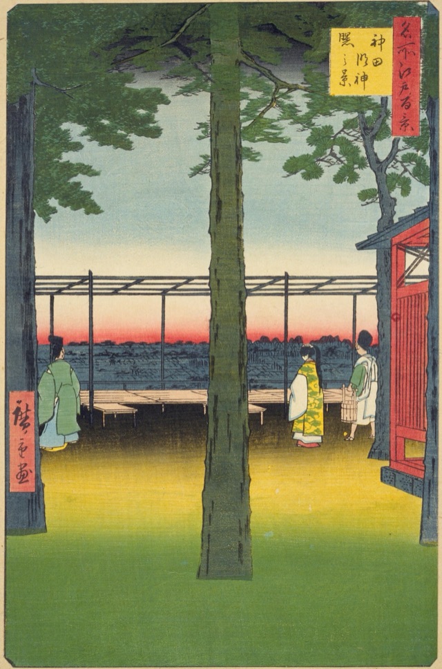神田明神曙之景（歌川廣重）