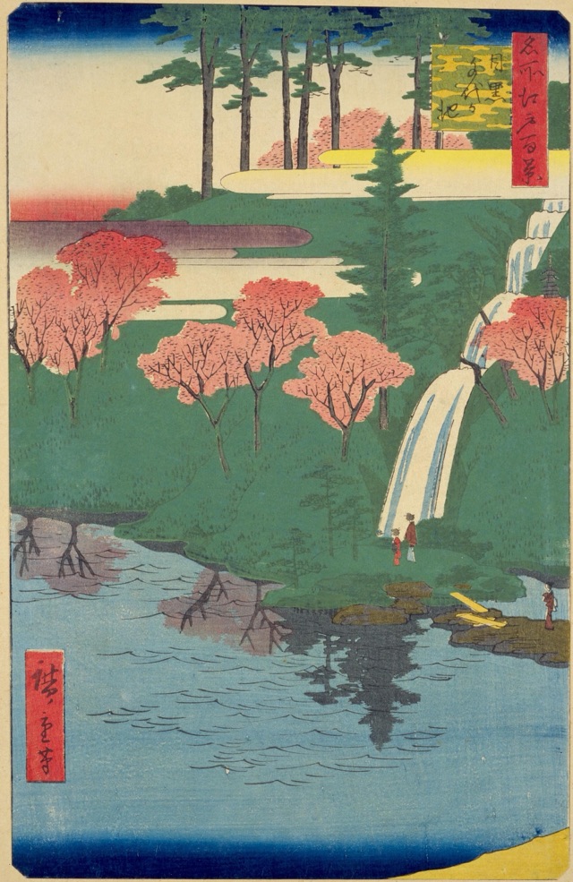 目黒千代か池川（歌川廣重）