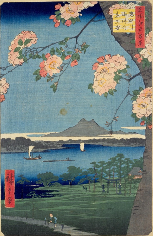 隅田川水神の森真崎（歌川廣重）