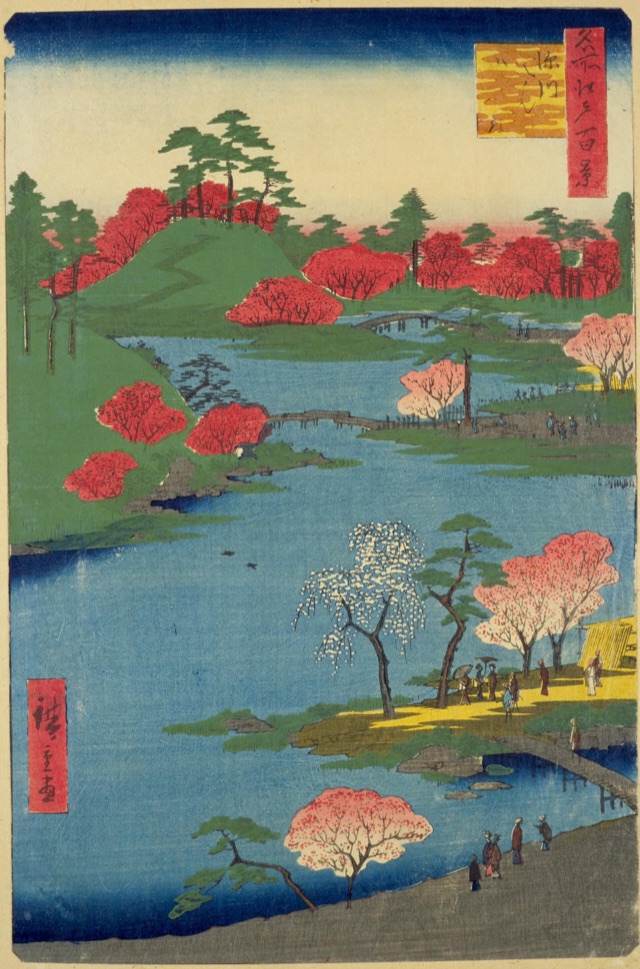 深川八まん山ひらき（歌川廣重）
