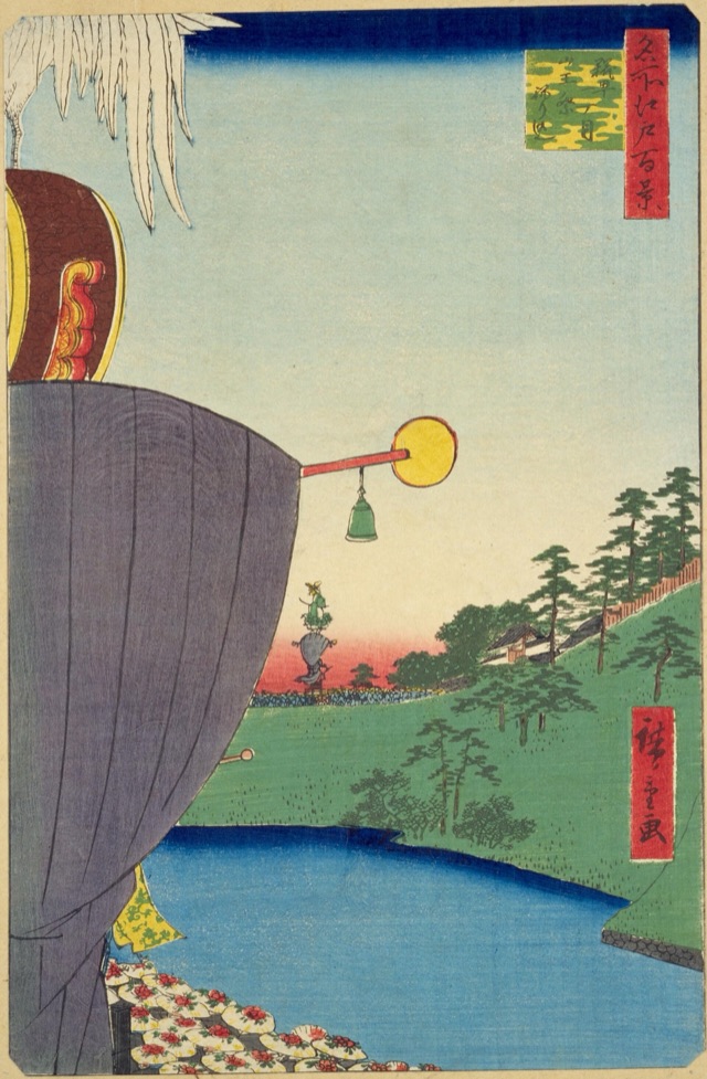 糀町一丁目山王祭ねり込（歌川廣重）