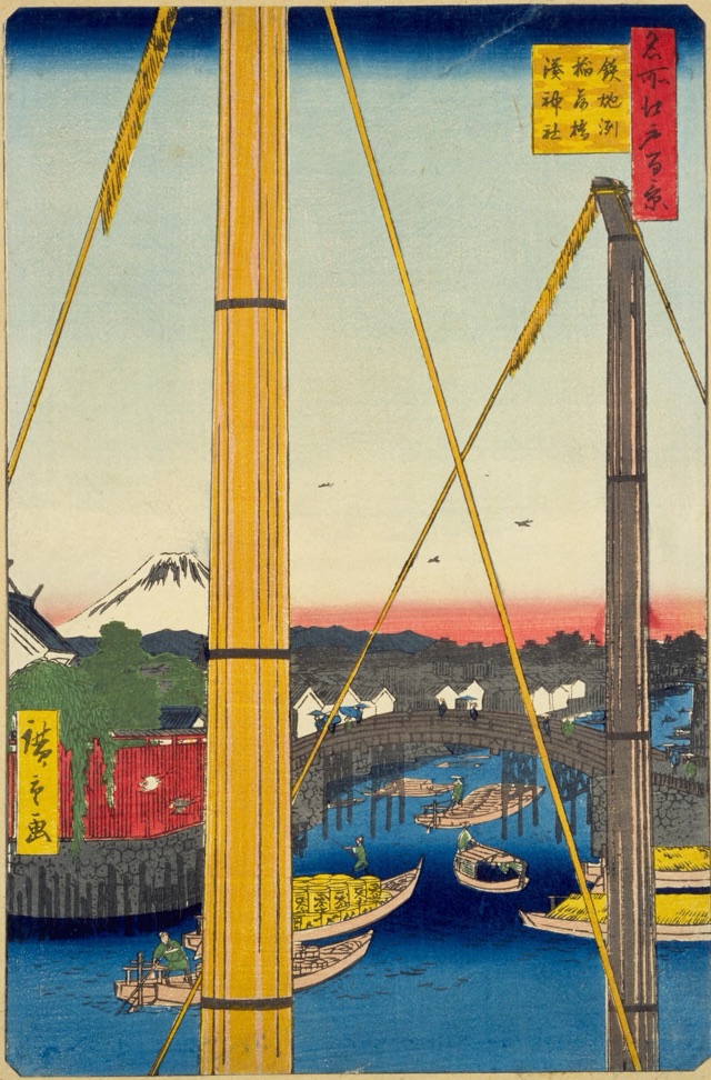 鉄砲洲稲荷橋湊神社（歌川廣重）