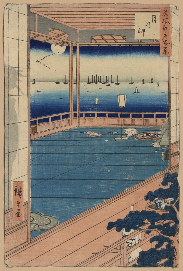 月の岬（歌川廣重）