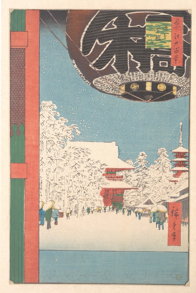 浅草金龍山（歌川廣重）