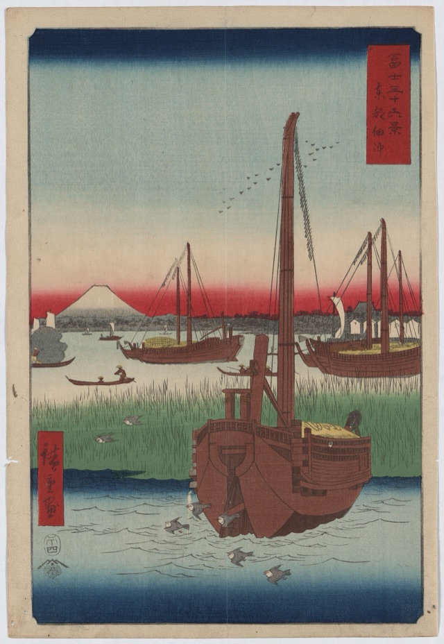 東都佃沖（歌川廣重）