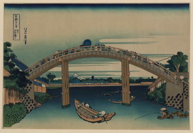深川万年橋下（葛飾北齋）