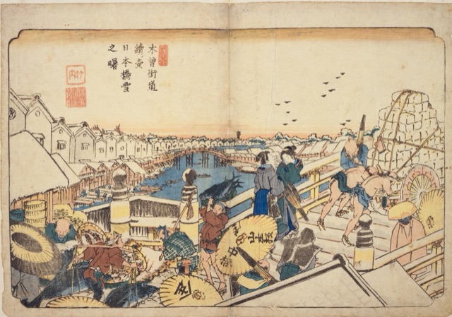 日本橋雪之曙（渓斎英泉）