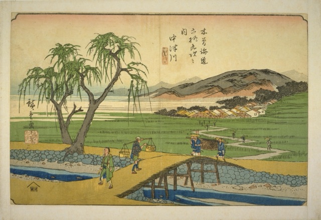 中津川（歌川廣重）