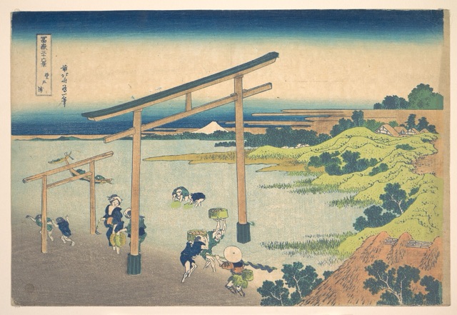 登戸浦（葛飾北齋）
