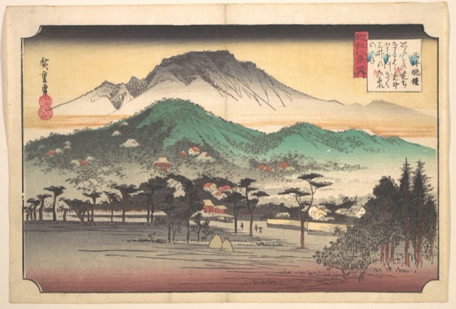 三井晩鐘（歌川廣重）