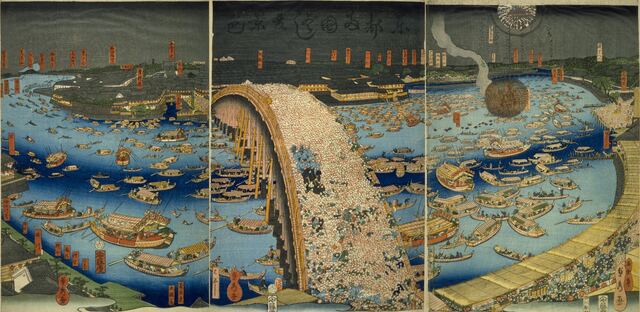 東都両国ばし夏景色（五雲亭貞秀）