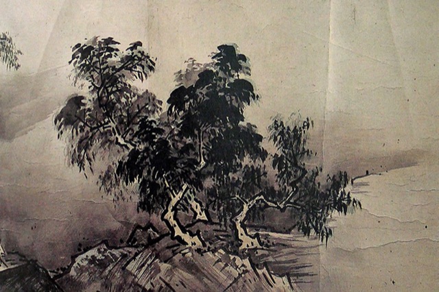 四季山水図巻（山水長巻）（雪舟）
