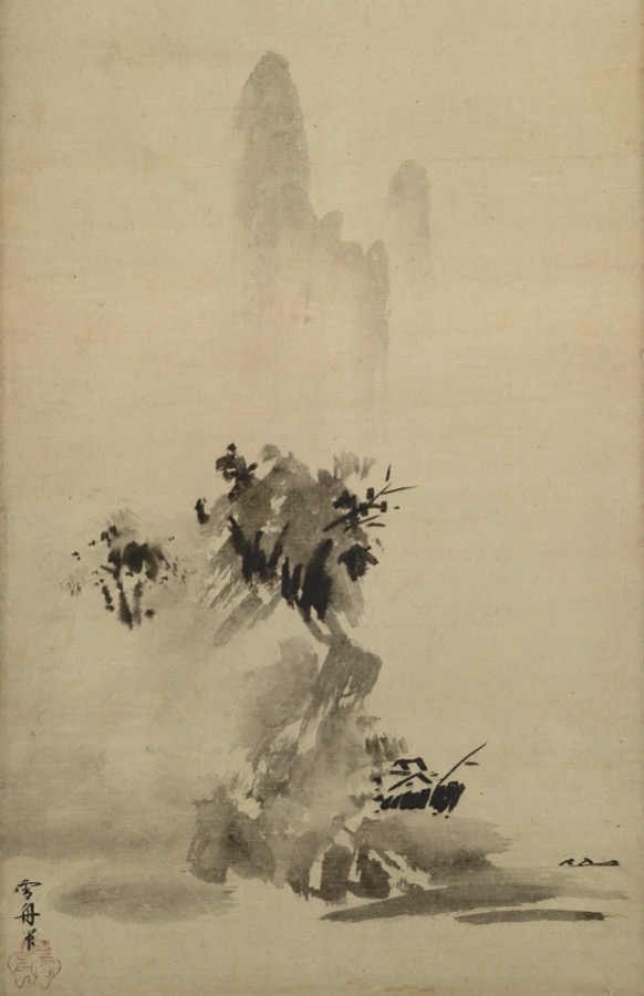 破墨山水図（雪舟）