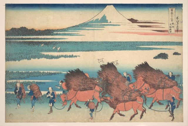 駿州大野新田(葛飾北齋)