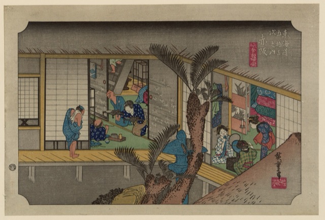 赤阪 旅舎招婦ノ圖（歌川廣重）