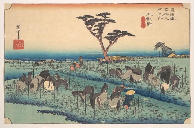 池鯉鮒 首夏馬市（歌川廣重）