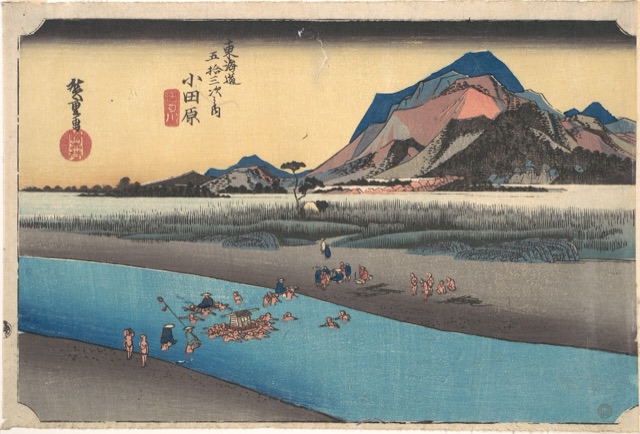 小田原 酒匂川（歌川廣重）